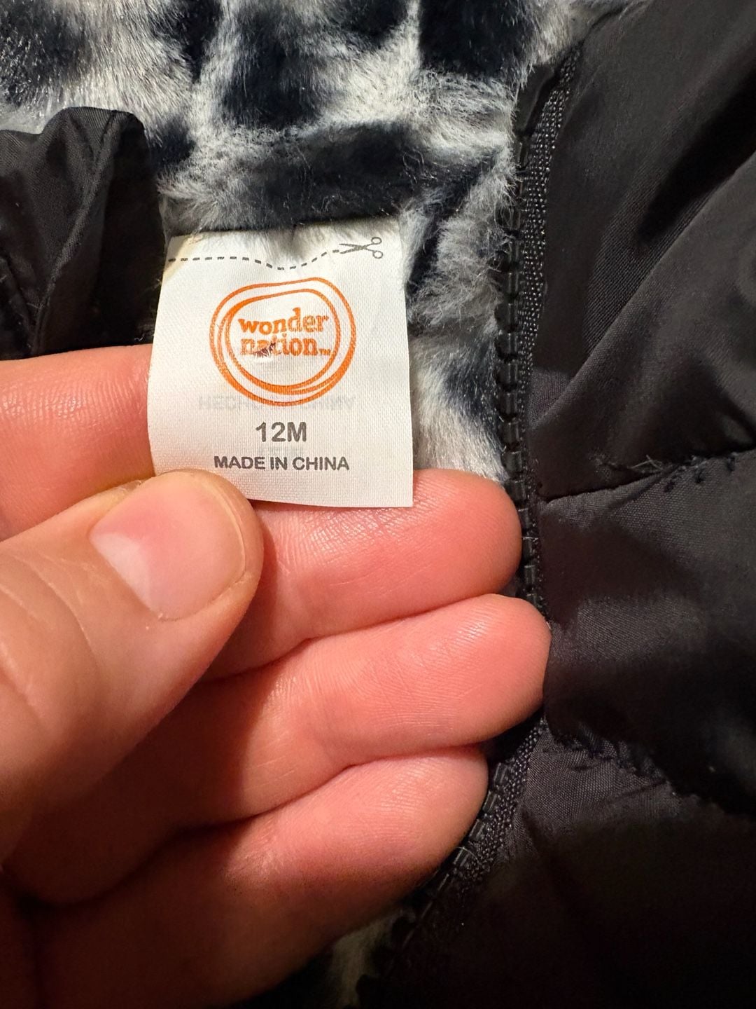 Wonder Nation Puffer Jacket Size 12M and infant shirt lot 5