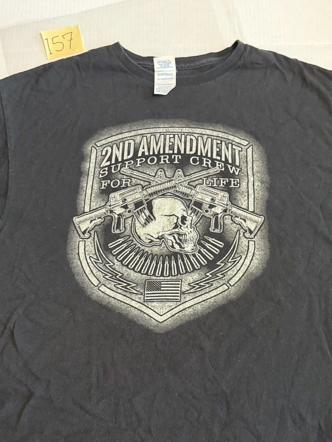 Hot Leathers 2nd Amendment Support Crew T-Shirt XL Black 2