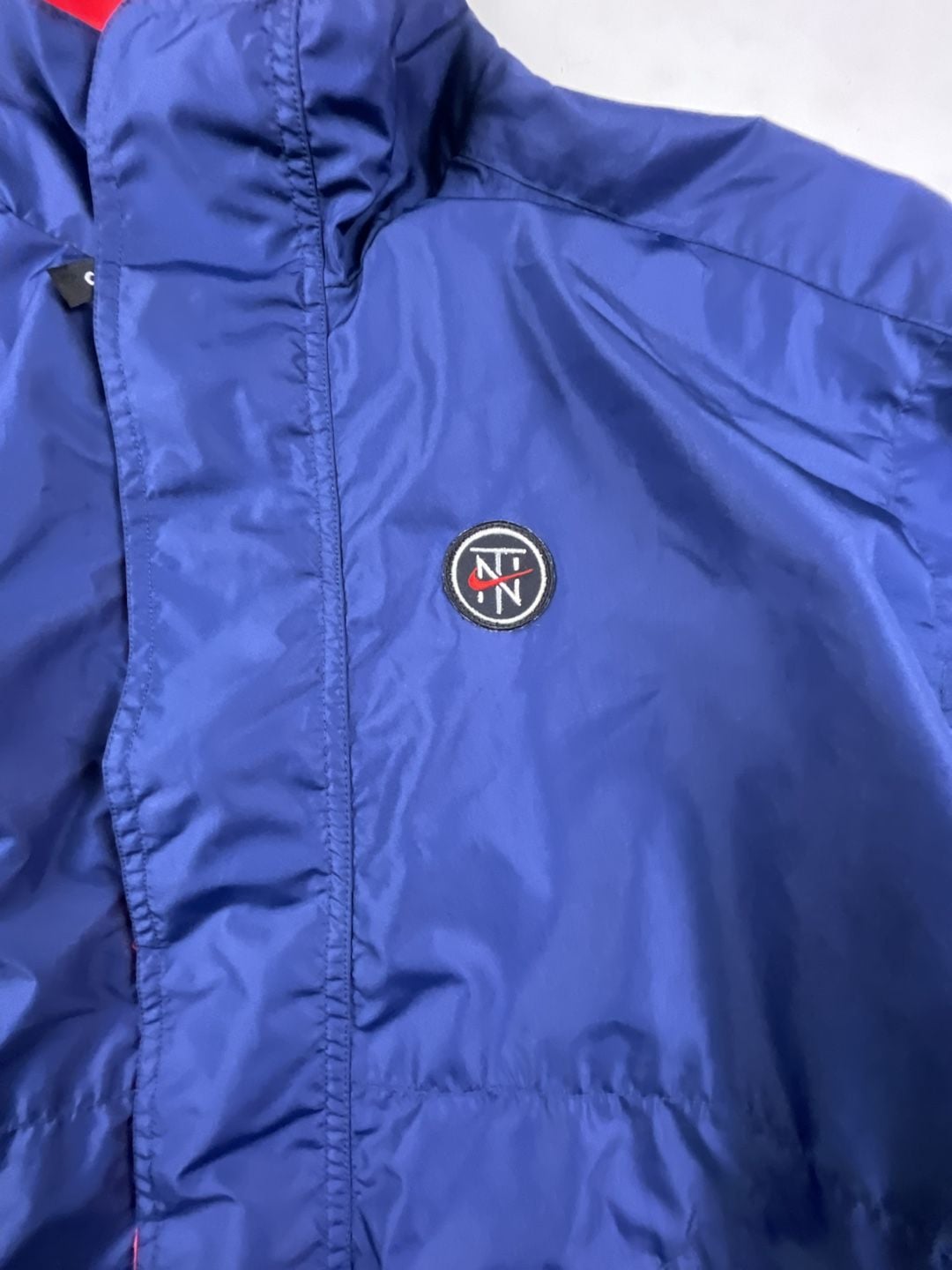 Nike Niketown Clima-Fit Windbreaker Size S Blue Red Jacket OF 3