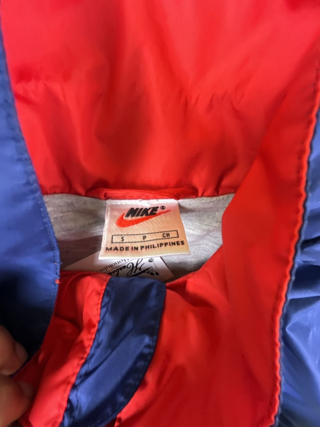 Nike Niketown Clima-Fit Windbreaker Size S Blue Red Jacket OF 5