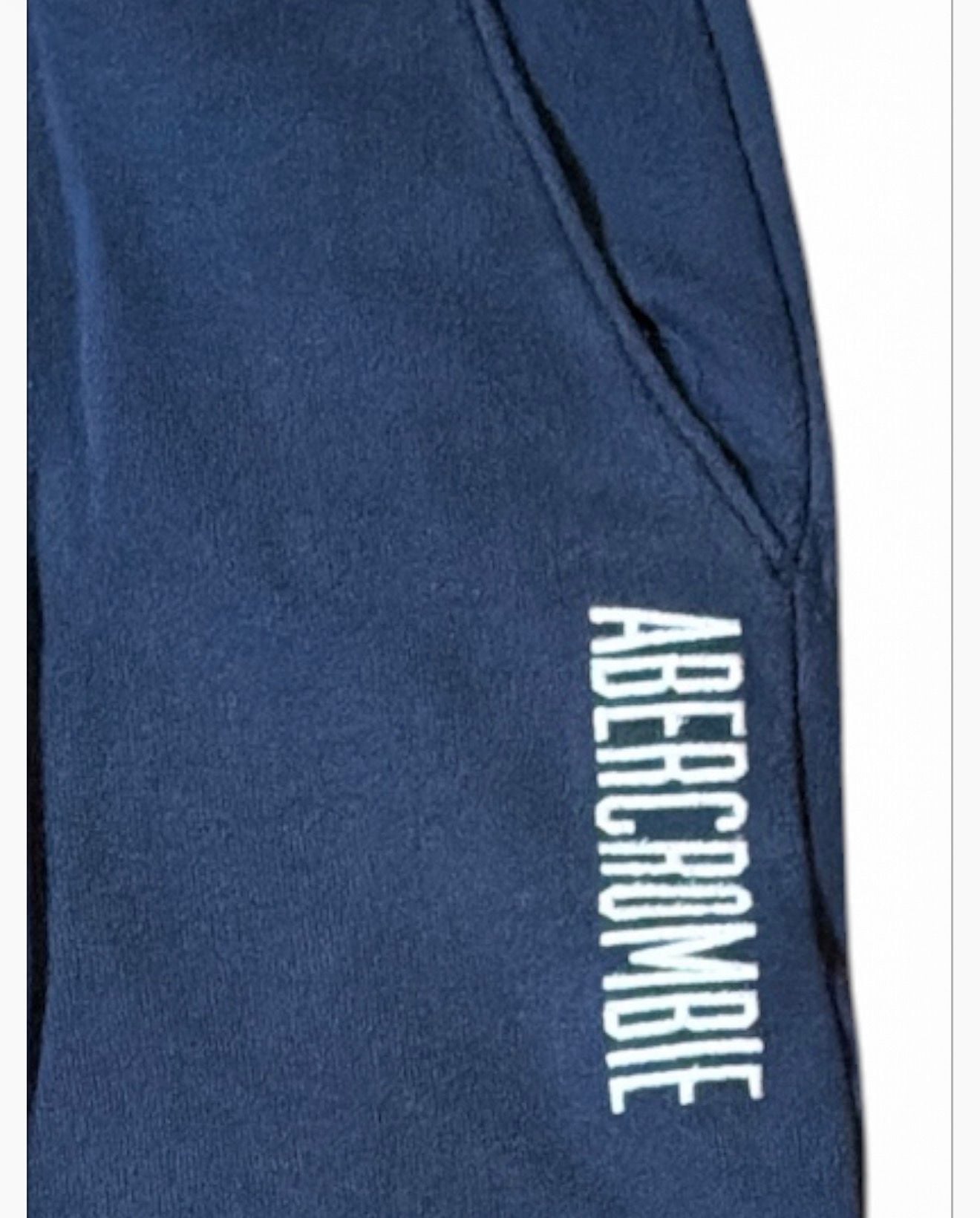 abercrombie kids Sweatpants Size 9/10 Navy Blue Logo Joggers 3
