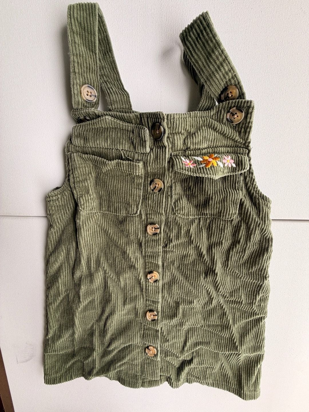 Y2k Chilren Kids Toddler floral overalls 1