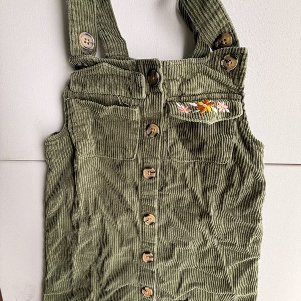 Y2k Chilren Kids Toddler floral overalls