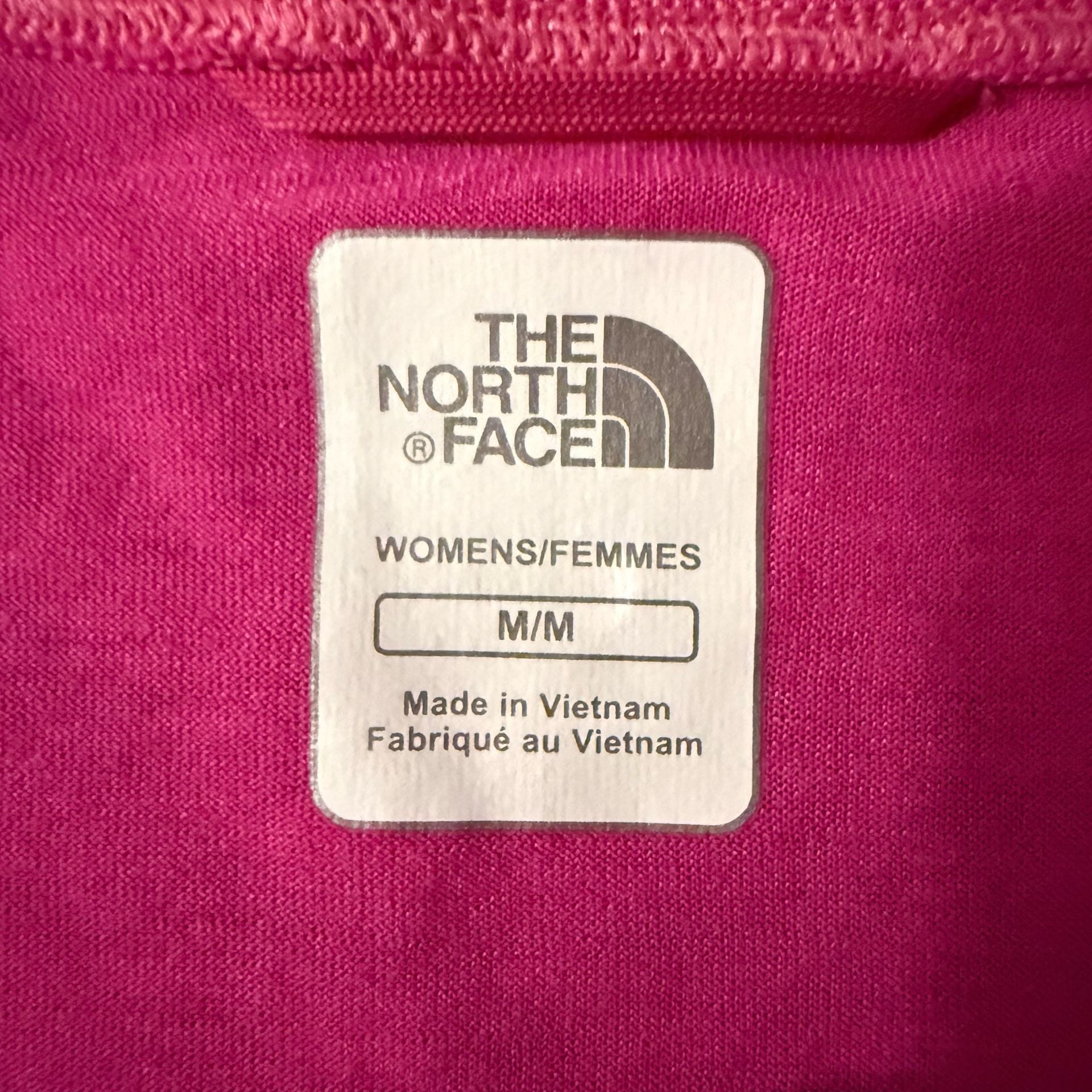 The North Face Reaxion Amp V-Neck Size M Pink Shirt 3