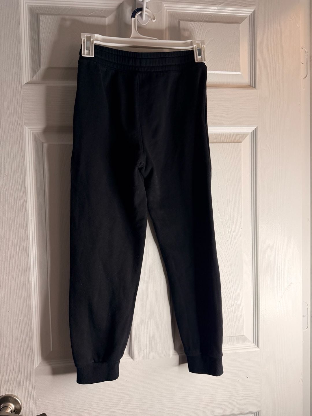 Old Navy Jogger Sweatpants Size L (10-12) Black Logo Graphic 4