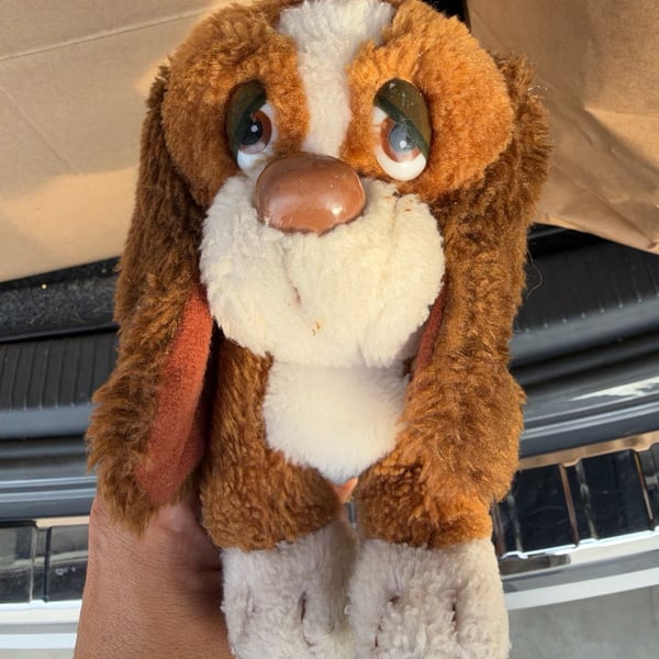 Russ Berrie Baxter Basset Hound Plush Sad Eyes Dog Vintage 871