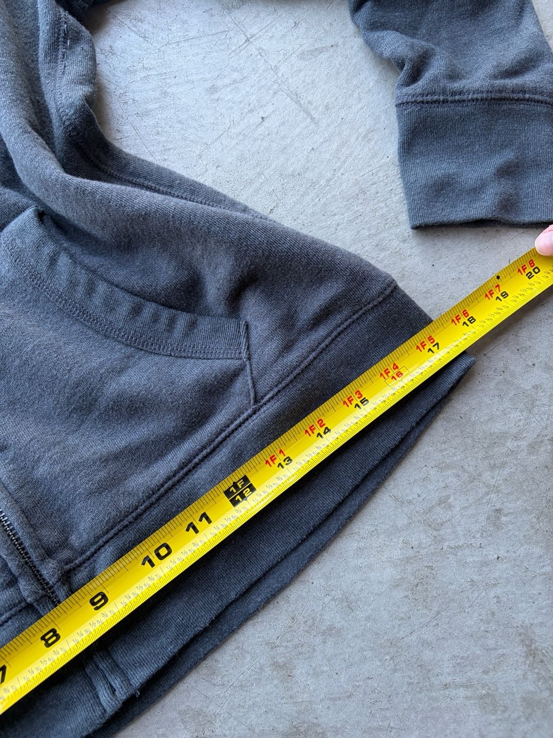Aeropostale Zip Up Hoodie Size M Gray NY 87 Spell-Out Logo 7