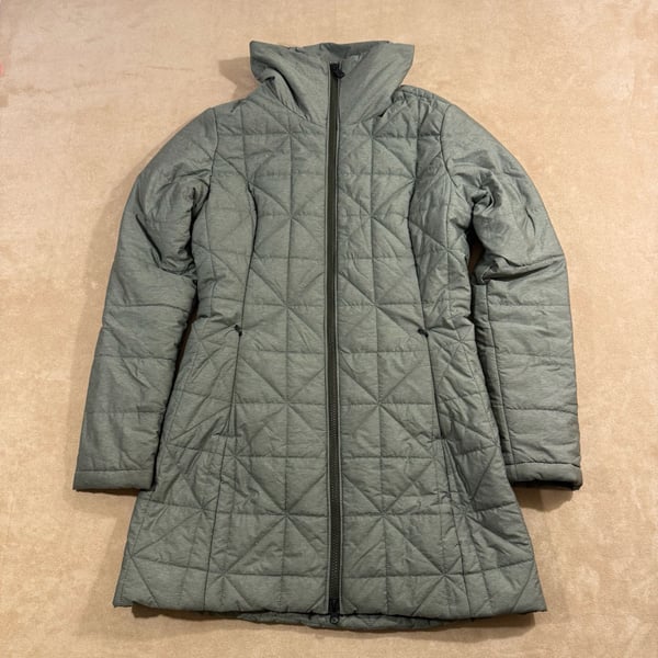 North Face Women's Insulated Quilted Black Arlynne Long Jacket Parka 