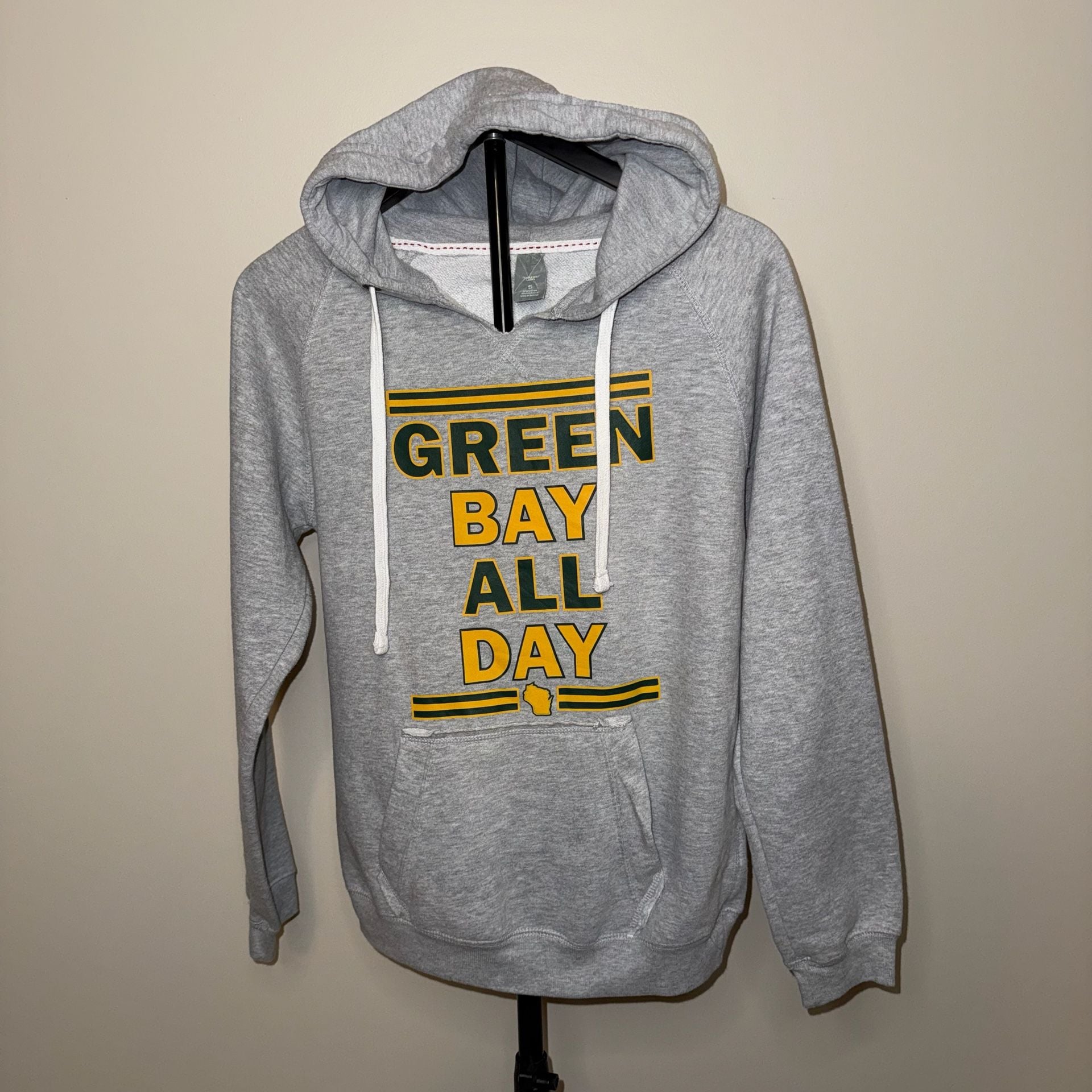 Green Bay Packers Woman’s Hoodie Size S Gray Pullover 2