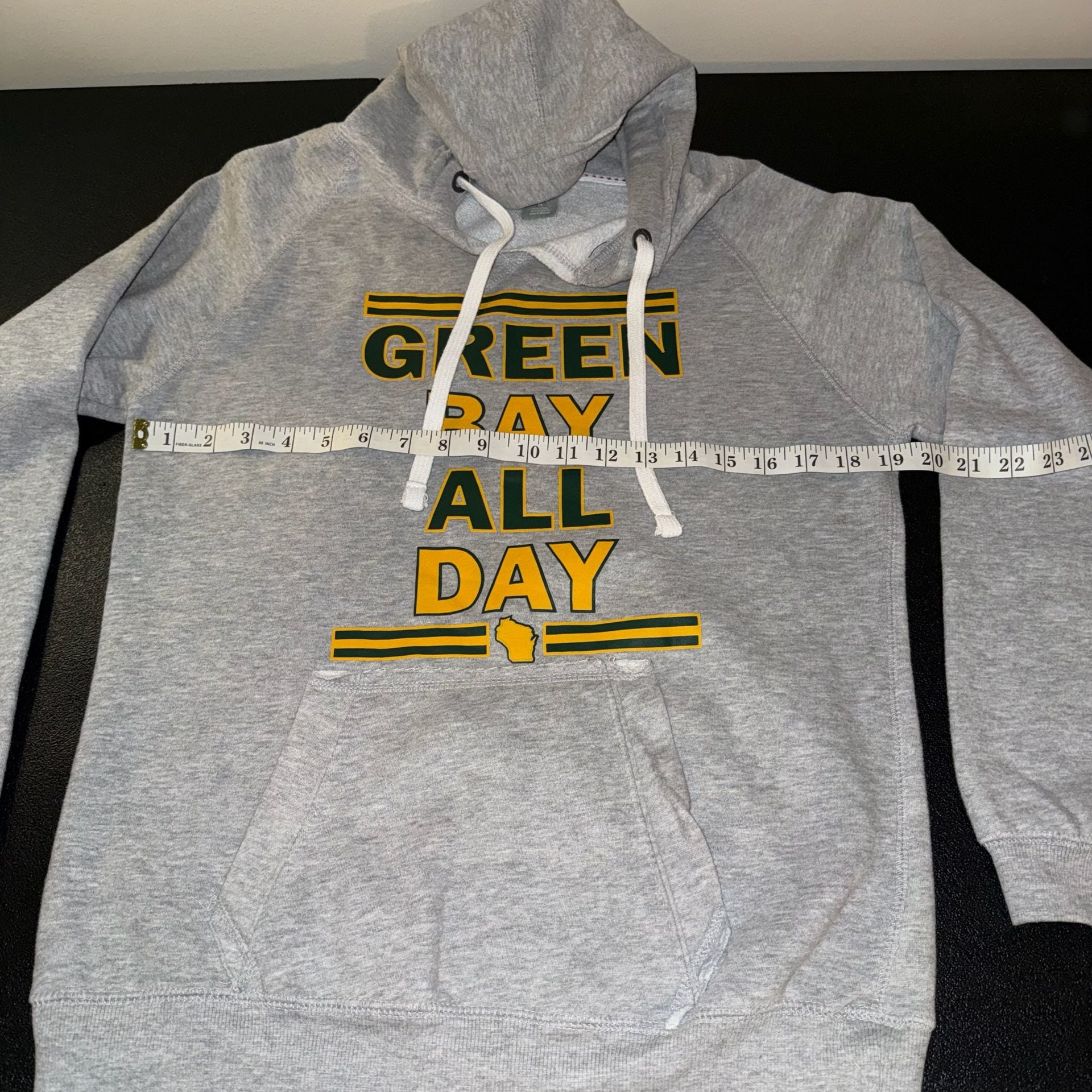 Green Bay Packers Woman’s Hoodie Size S Gray Pullover 5