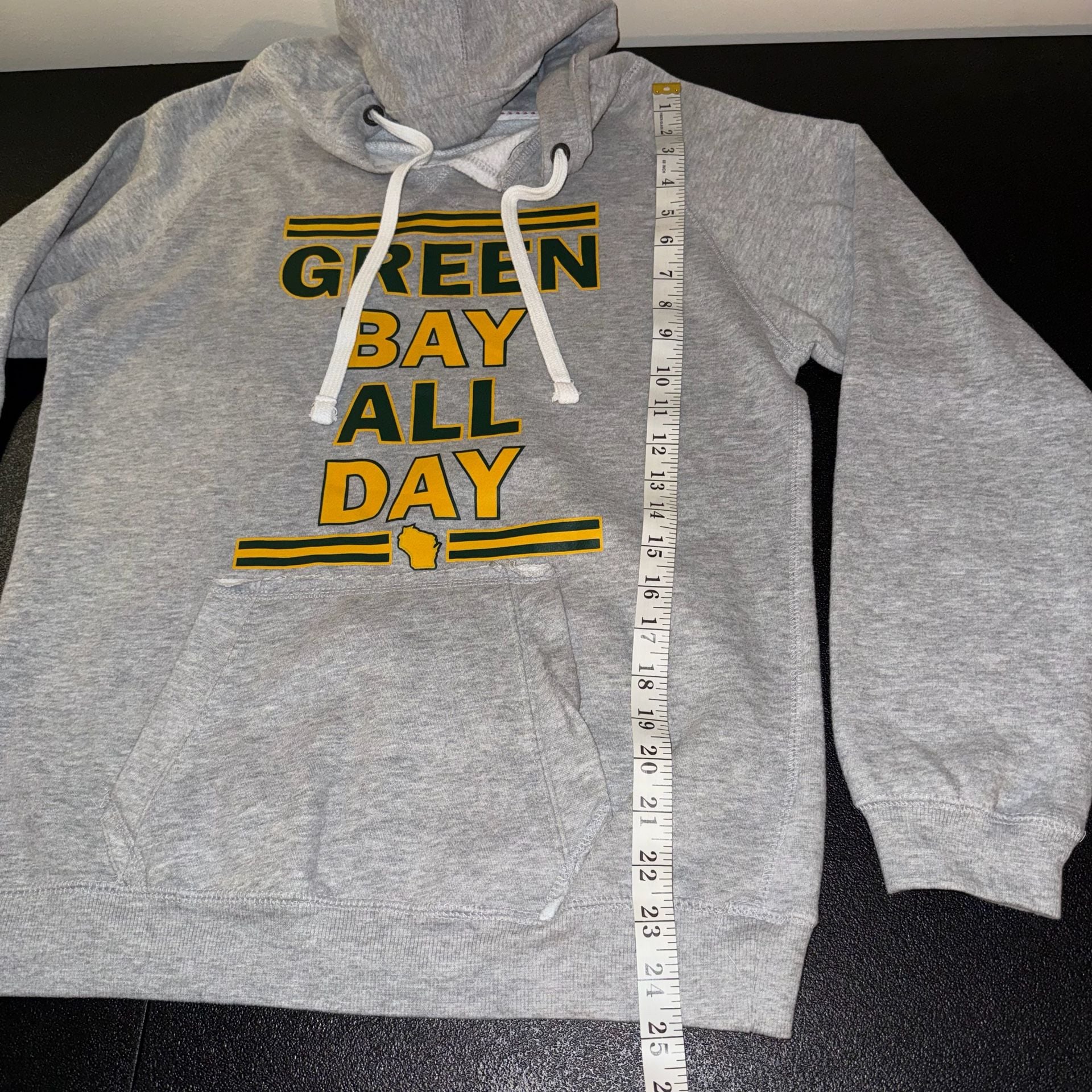 Green Bay Packers Woman’s Hoodie Size S Gray Pullover 6