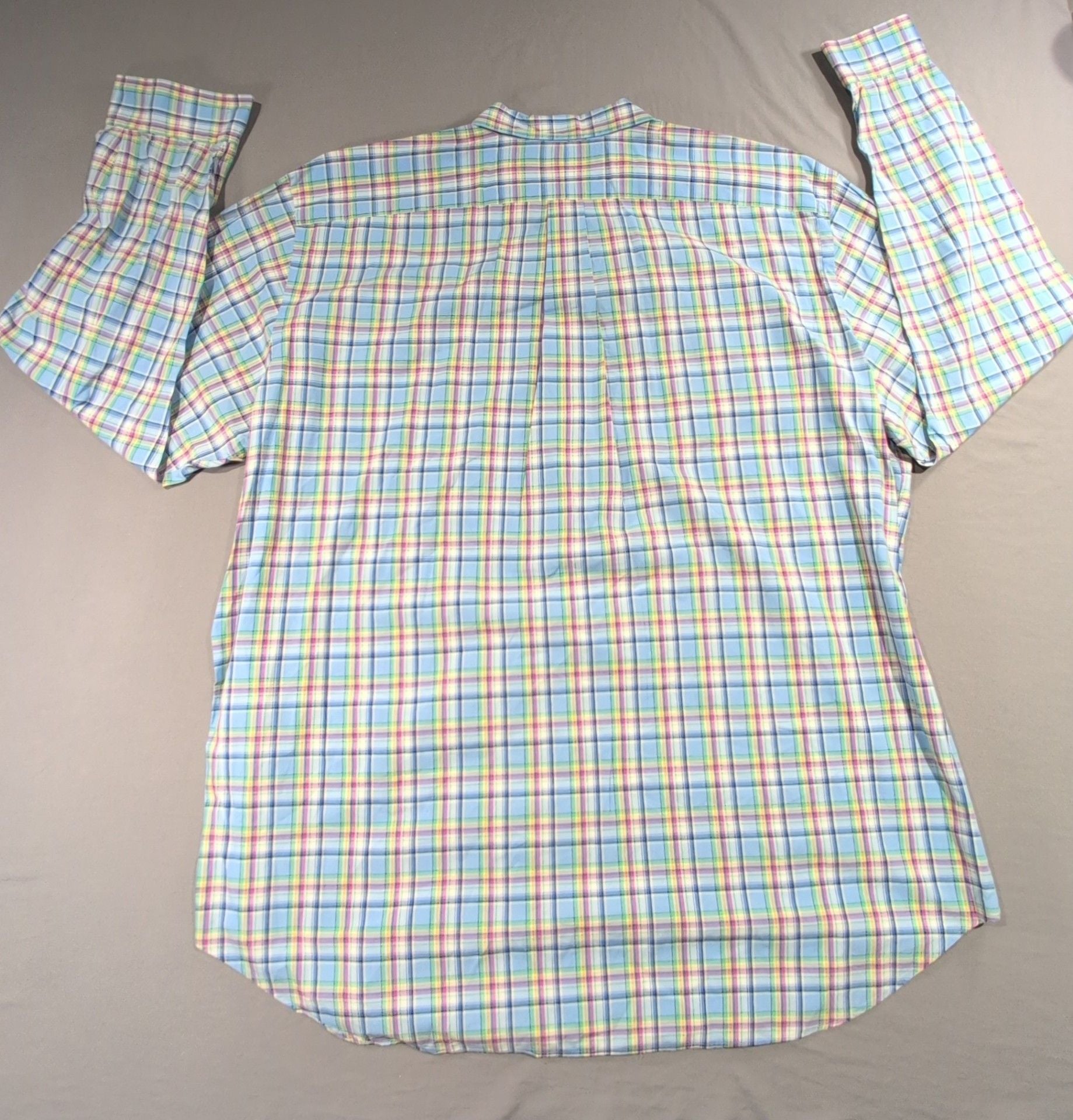 Ralph Lauren Classic Fit Plaid Long Sleeve Button Up Shirt Size 2XLT Tall 7