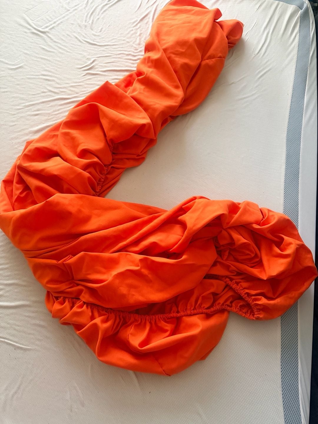 Bare Home twin Orange Fitted Sheet Pillowcases Set 2