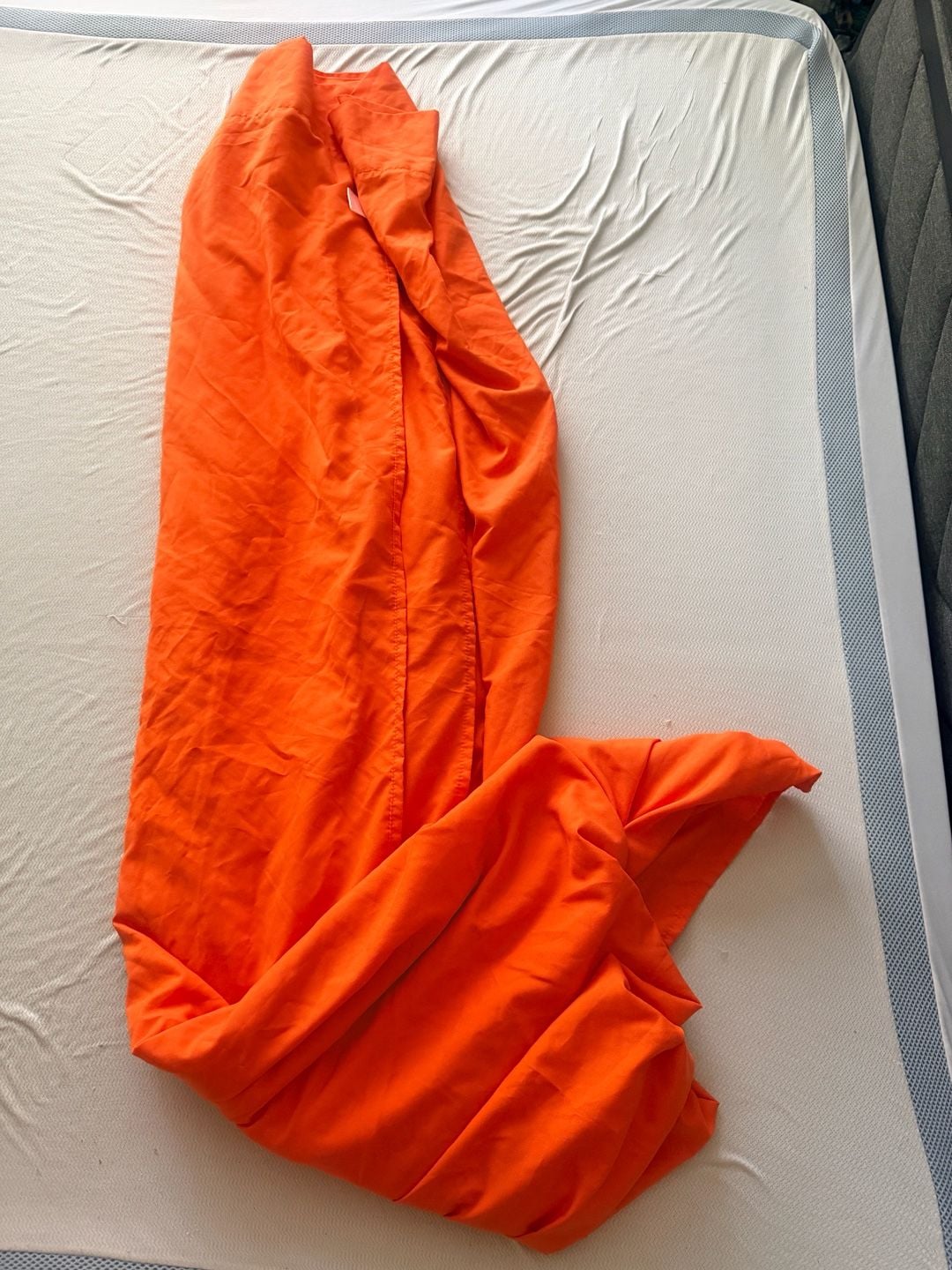 Bare Home twin Orange Fitted Sheet Pillowcases Set 3
