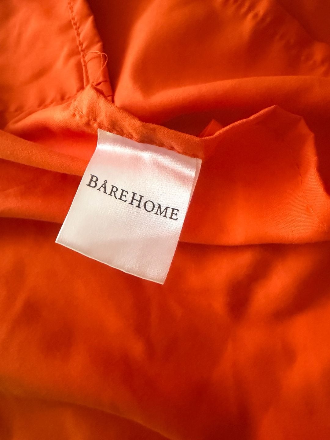 Bare Home twin Orange Fitted Sheet Pillowcases Set 4