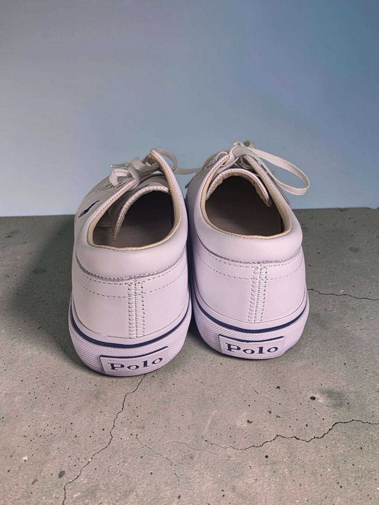Polo Ralph Lauren Faxon White Leather Sneakers 4