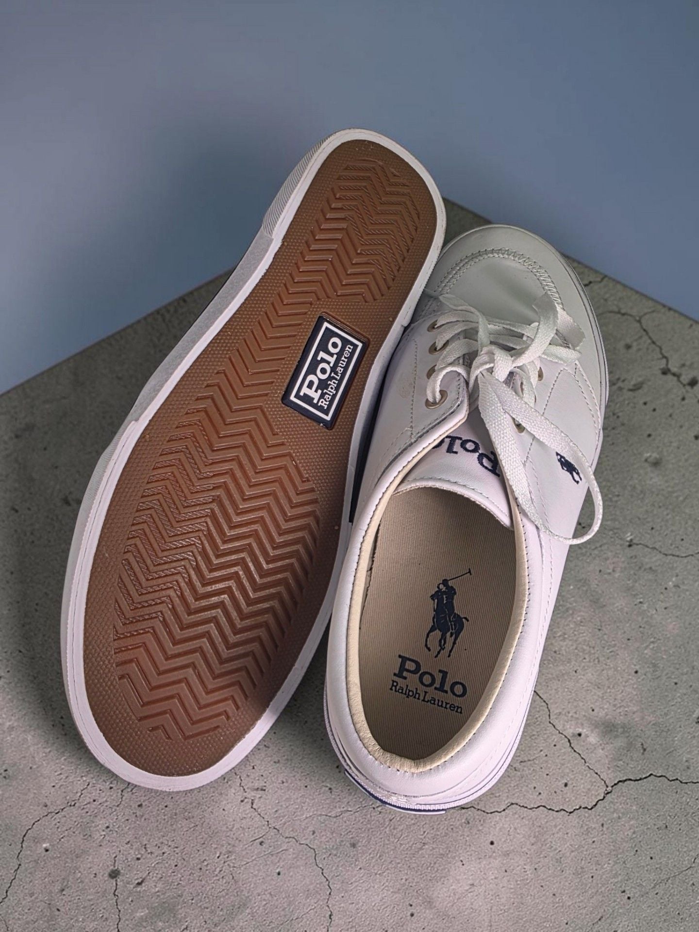 Polo Ralph Lauren Faxon White Leather Sneakers 5