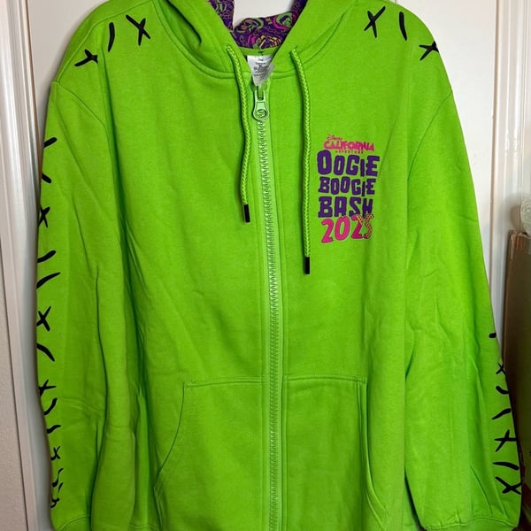NWT DisneyParks DCA Oogie Boogie Bash 2025 Zip Hoodie Size XLarge