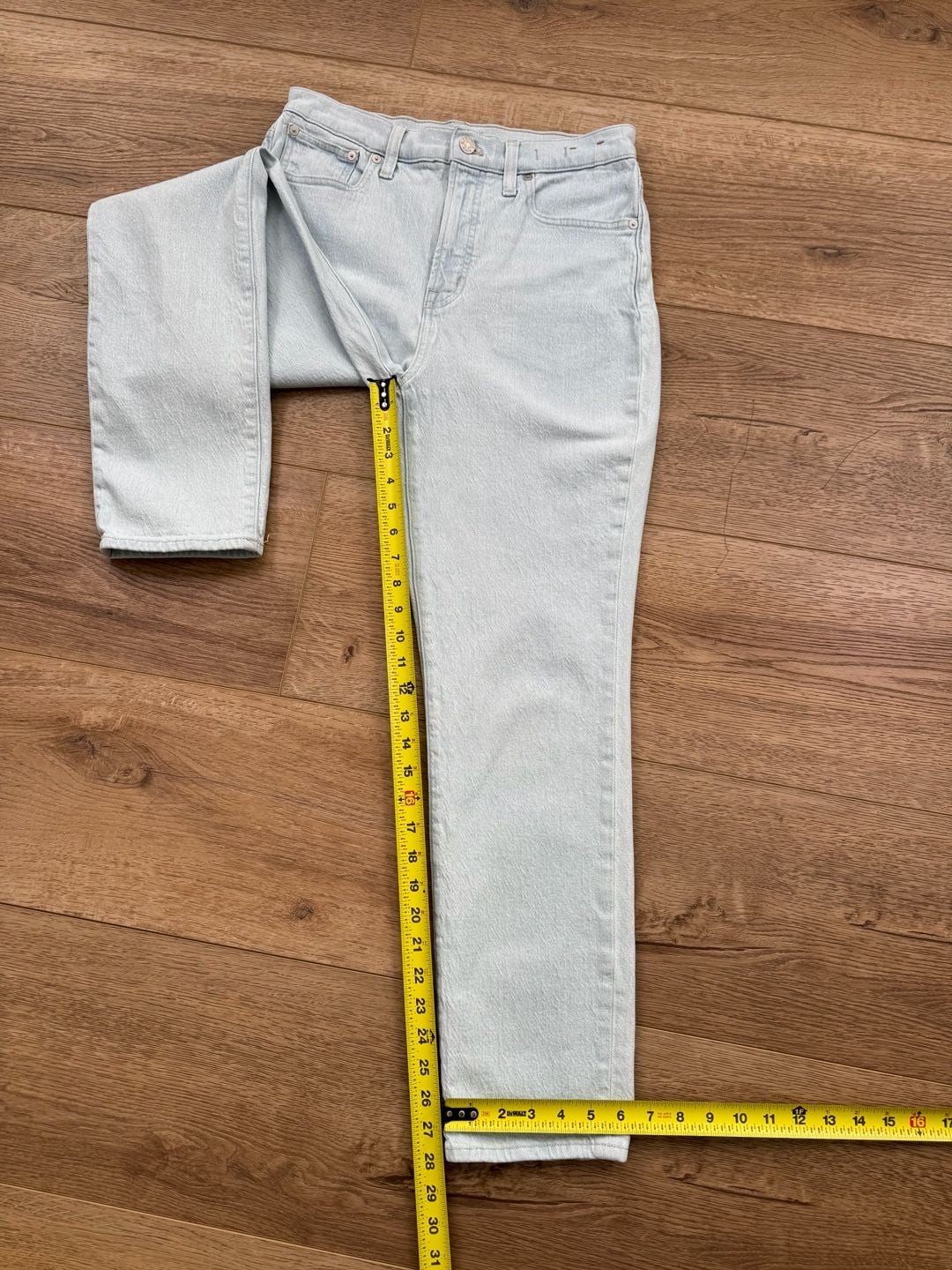 Madewell The Perfect Vintage Jeans Light Wash High Rise Tapered Size 28 9
