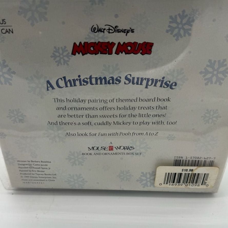 Vintage Y2K Mouse Works Mickey Mouse A Christmas Surprise Box Set 3