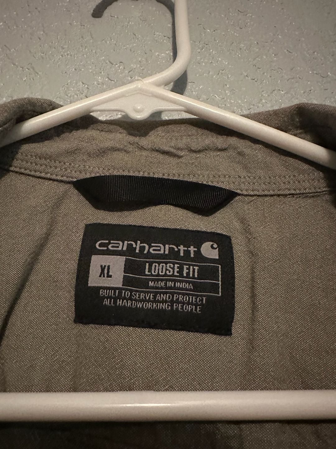 Carhartt Rugged Flex Rigby Work Shirt Size XL Grey 5