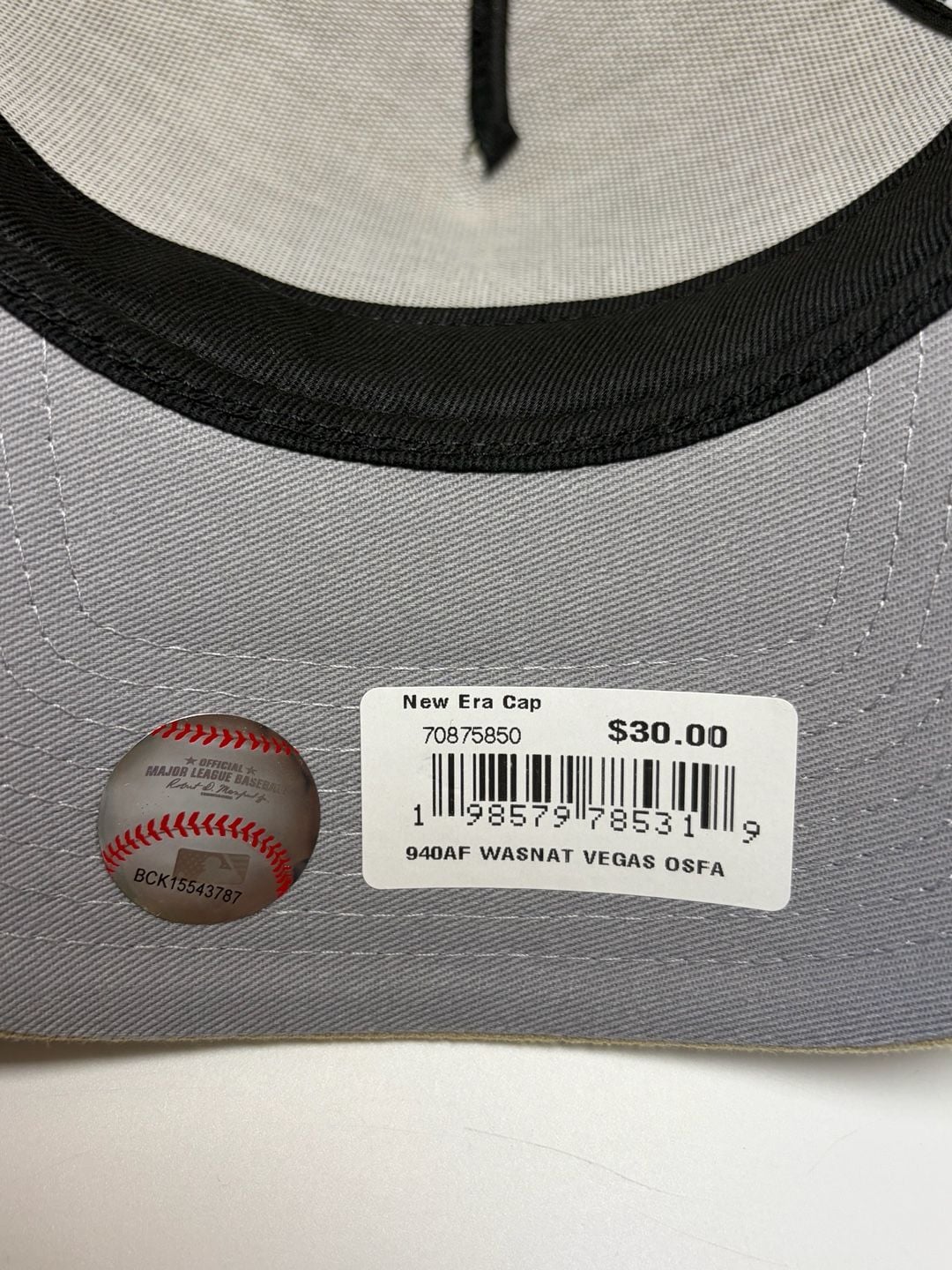 New Era Washington Nationals 9FORTY A-Frame Adjustable Hat Khaki 10