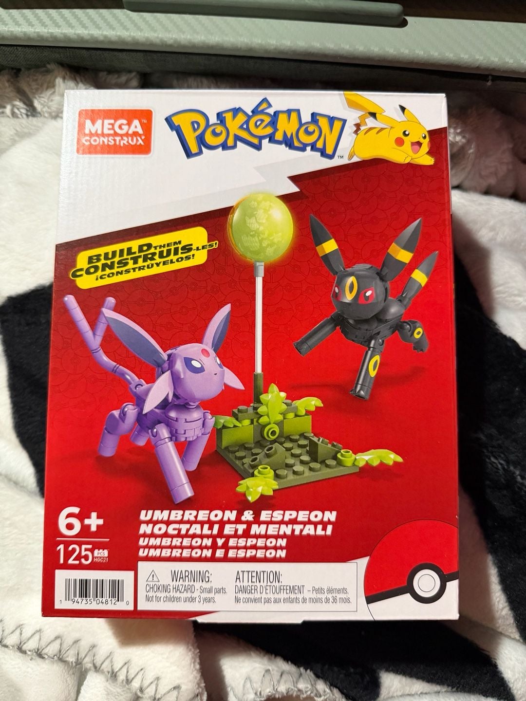 MEGA Pokemon Building Toy Kit Umbreon and Espeon with 122 Pieces - .com 1