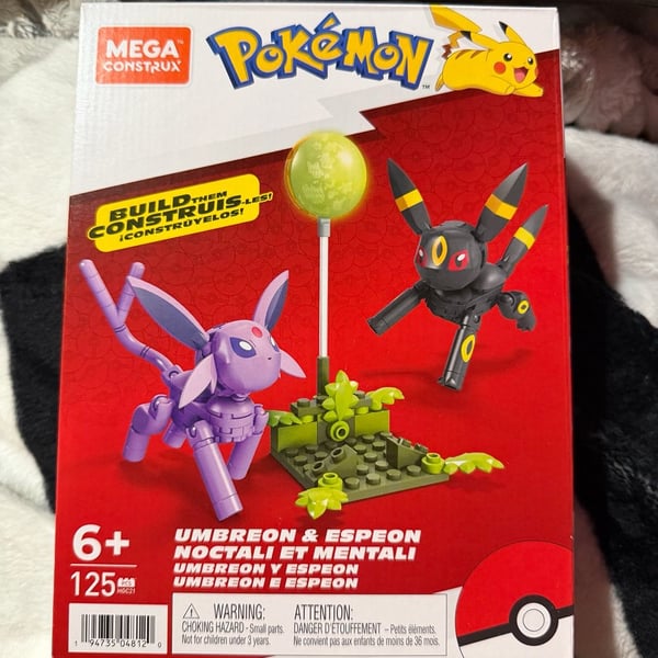 MEGA Pokemon Building Toy Kit Umbreon and Espeon with 122 Pieces - .com