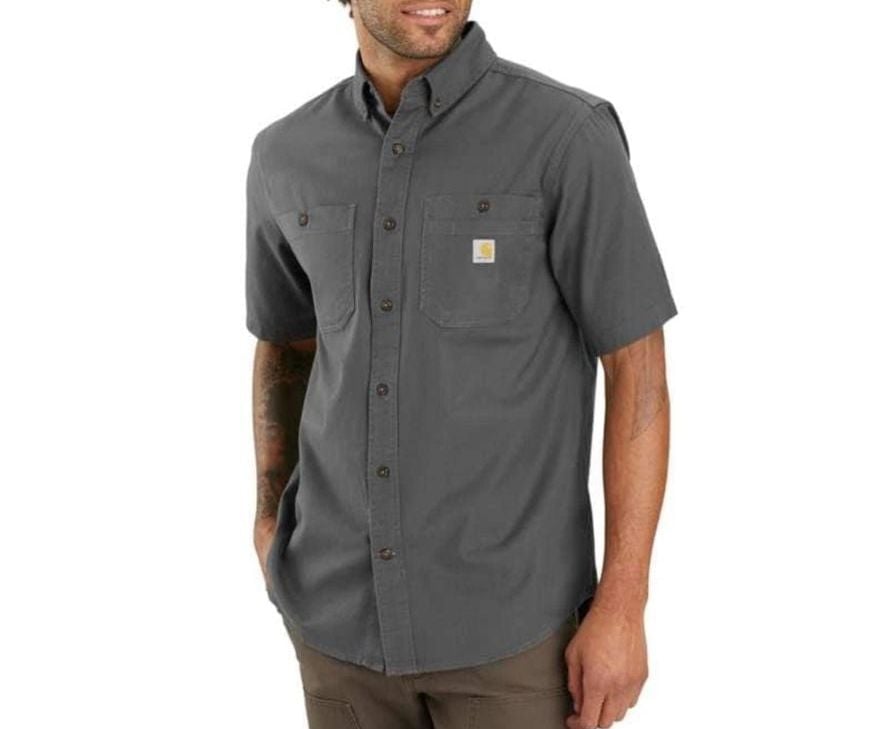 Carhartt Rugged Flex Rigby Work Shirt Size XL Grey 2
