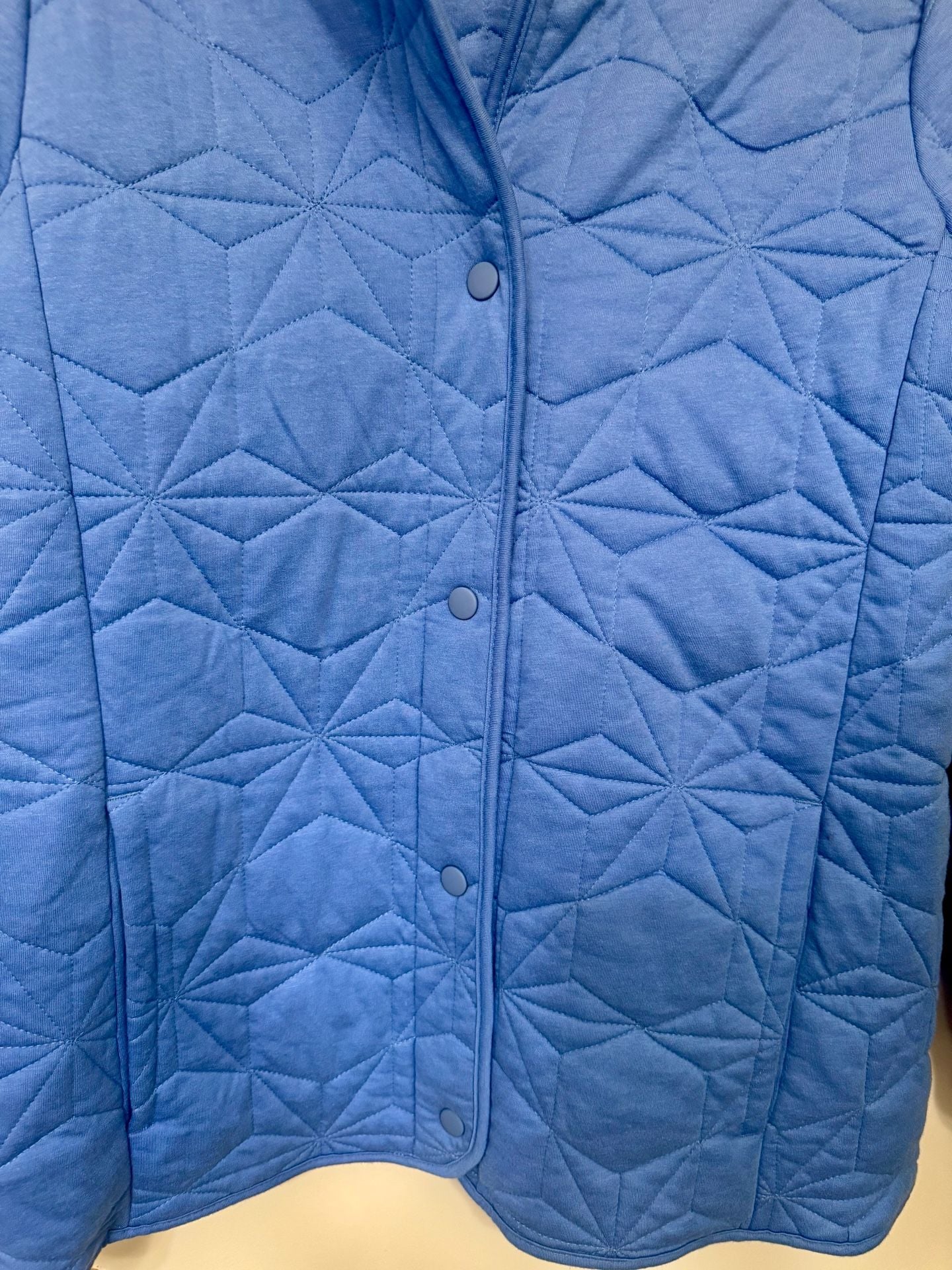 Lands' End Quilted Jacket Size S Blue Primaloft 3