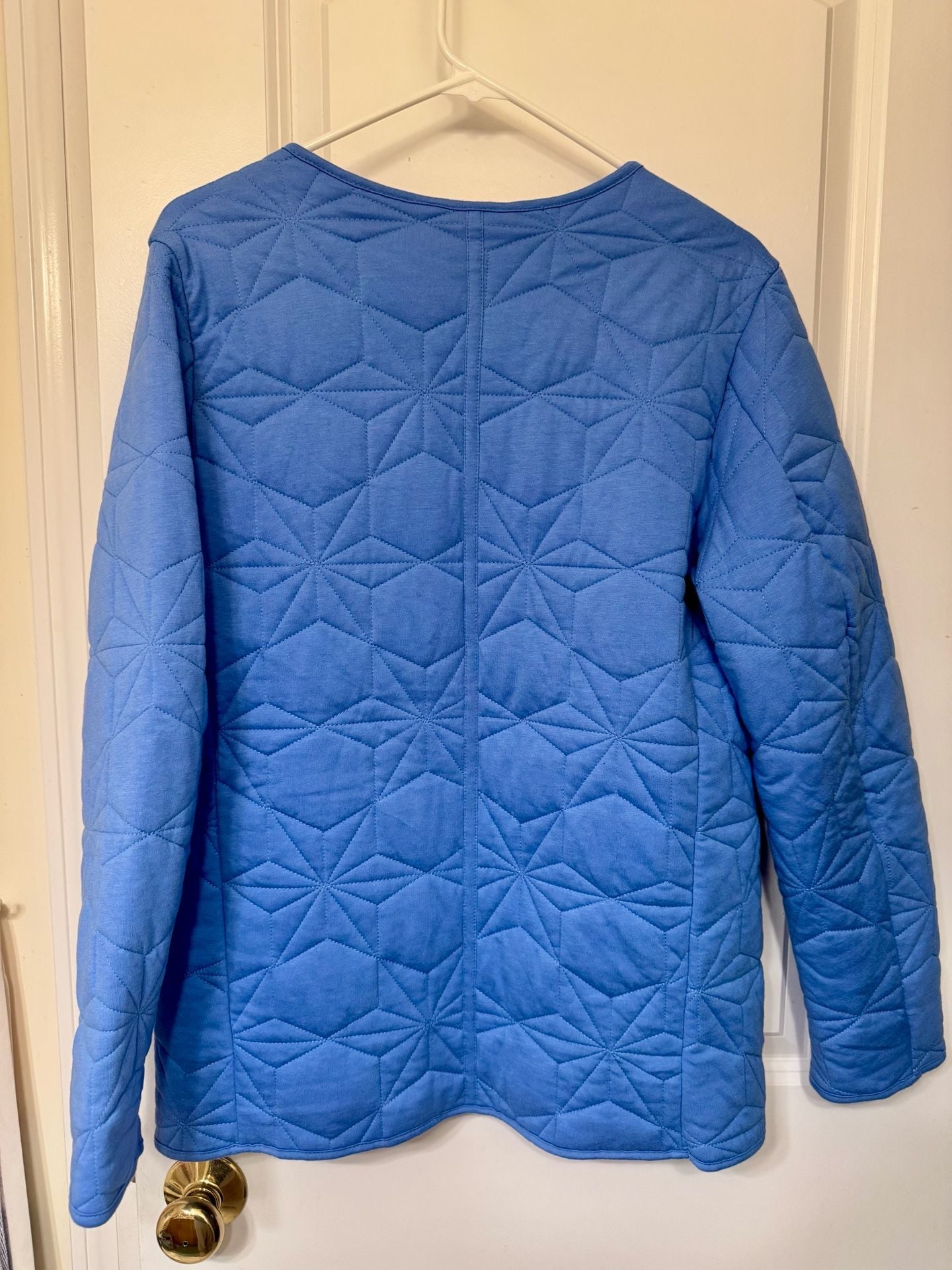 Lands' End Quilted Jacket Size S Blue Primaloft 5