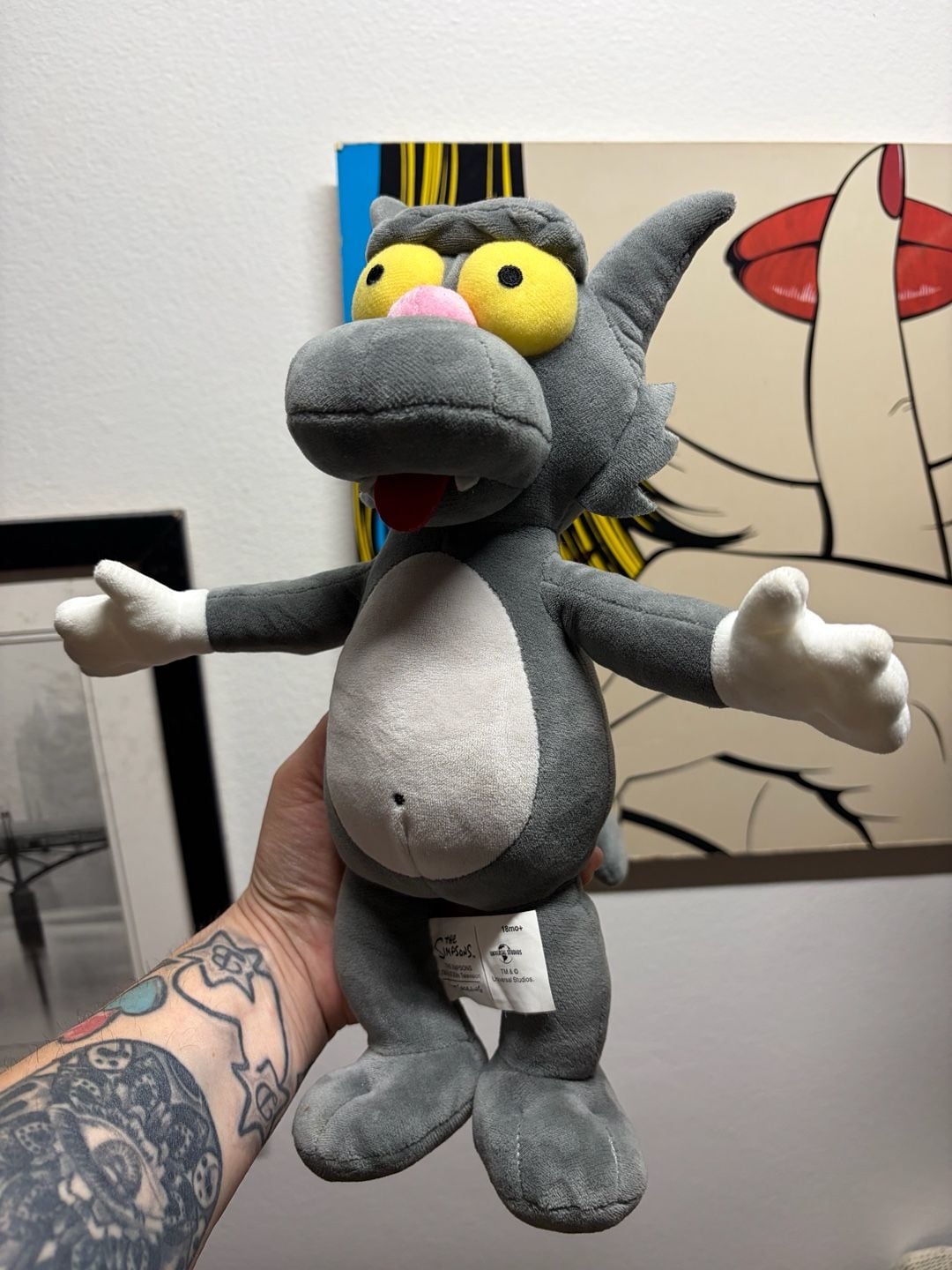 Universal Studios The Simpsons Scratchy Cat 12 Inch Plush 2
