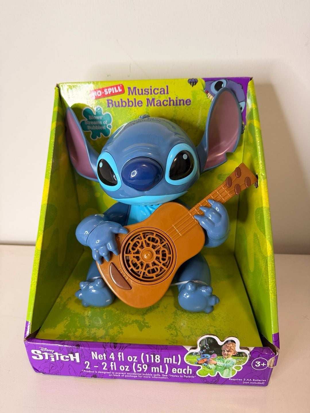 Disney Stitch No-Spill Musical Bubble Machine 1
