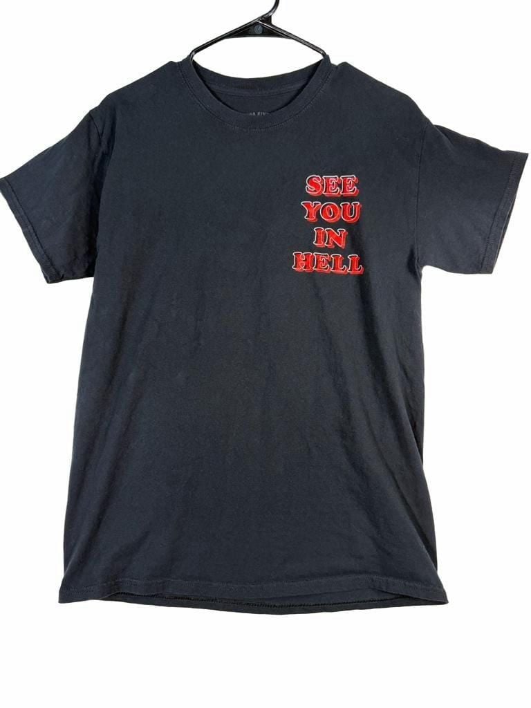 Linda Finegold See You In Hell T-Shirt Size M Black 2