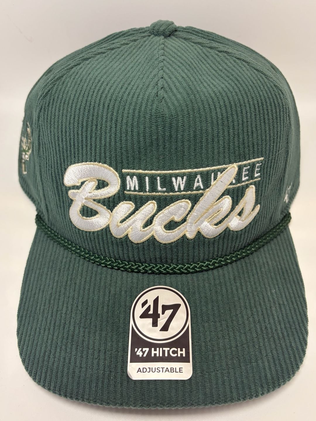 '47 Milwaukee Bucks Hitch Corduroy Adjustable Hat Green 4