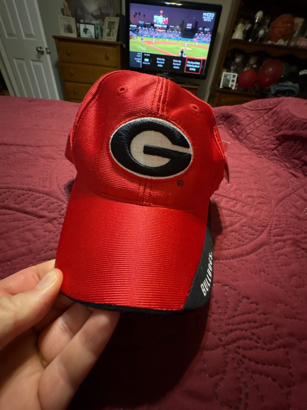Starter Georgia Bulldogs WS414 Hat Red Adjustable 2