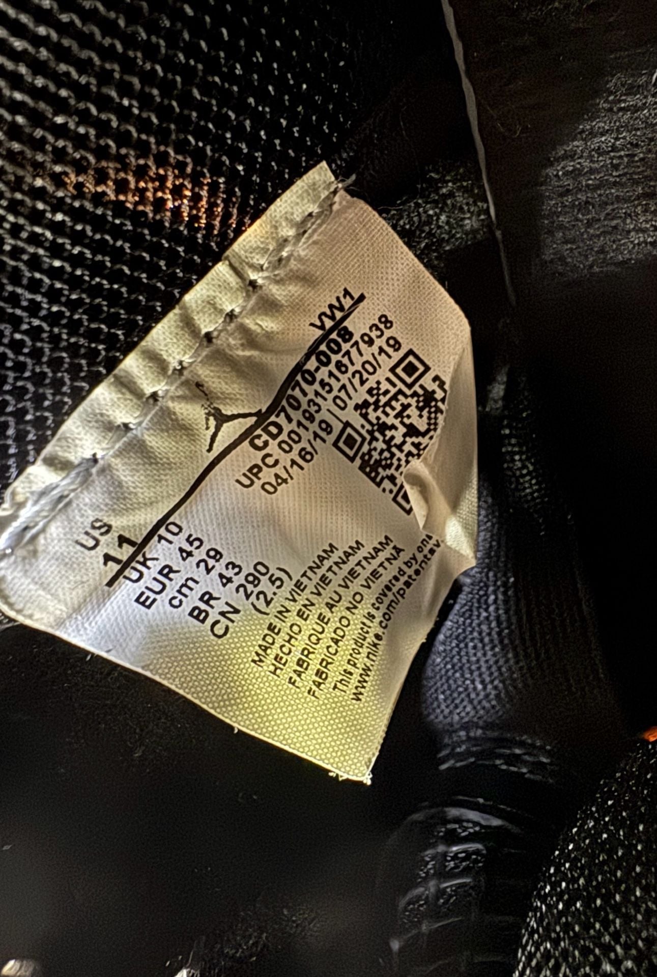 Jordan Mars 270 Shattered Backboard Black Orange Sneakers 8