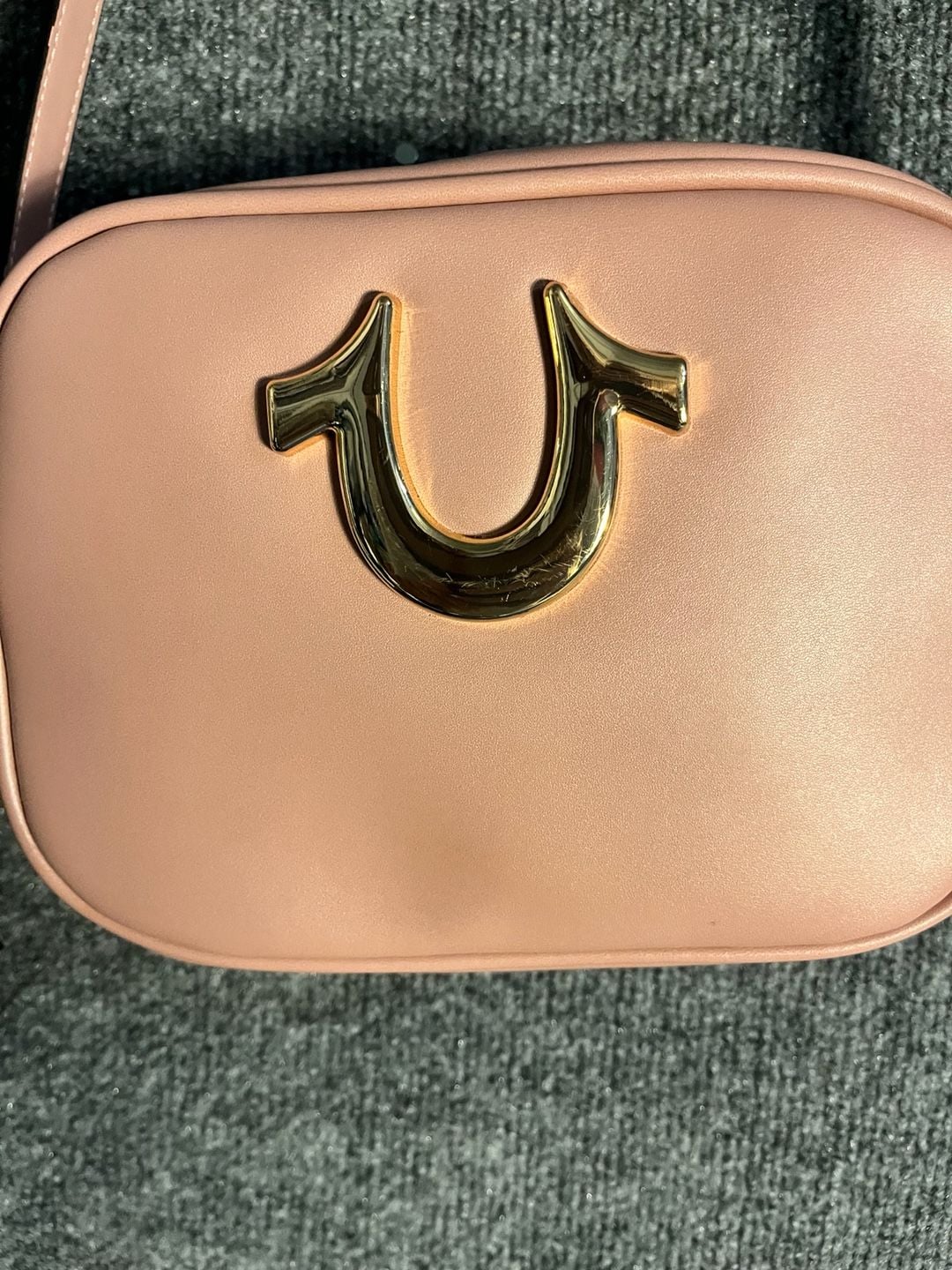 True Religion Pink Horseshoe Crossbody Purse 5