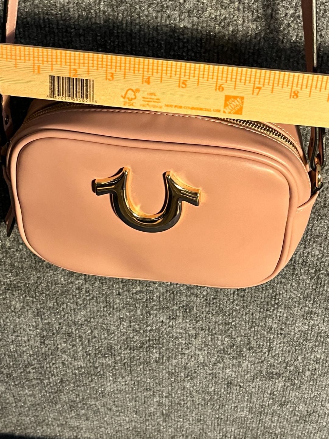 True Religion Pink Horseshoe Crossbody Purse 9