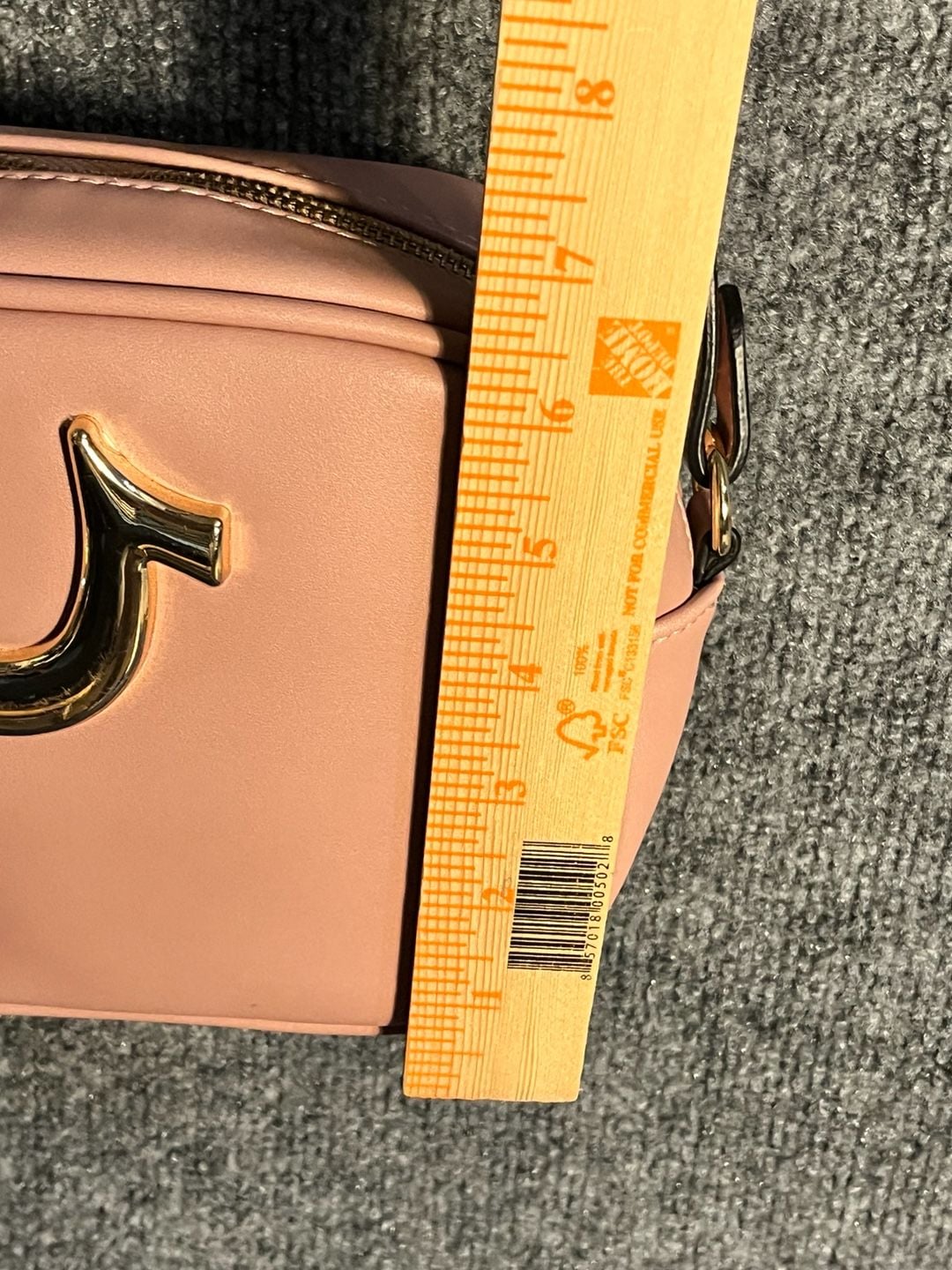 True Religion Pink Horseshoe Crossbody Purse 10