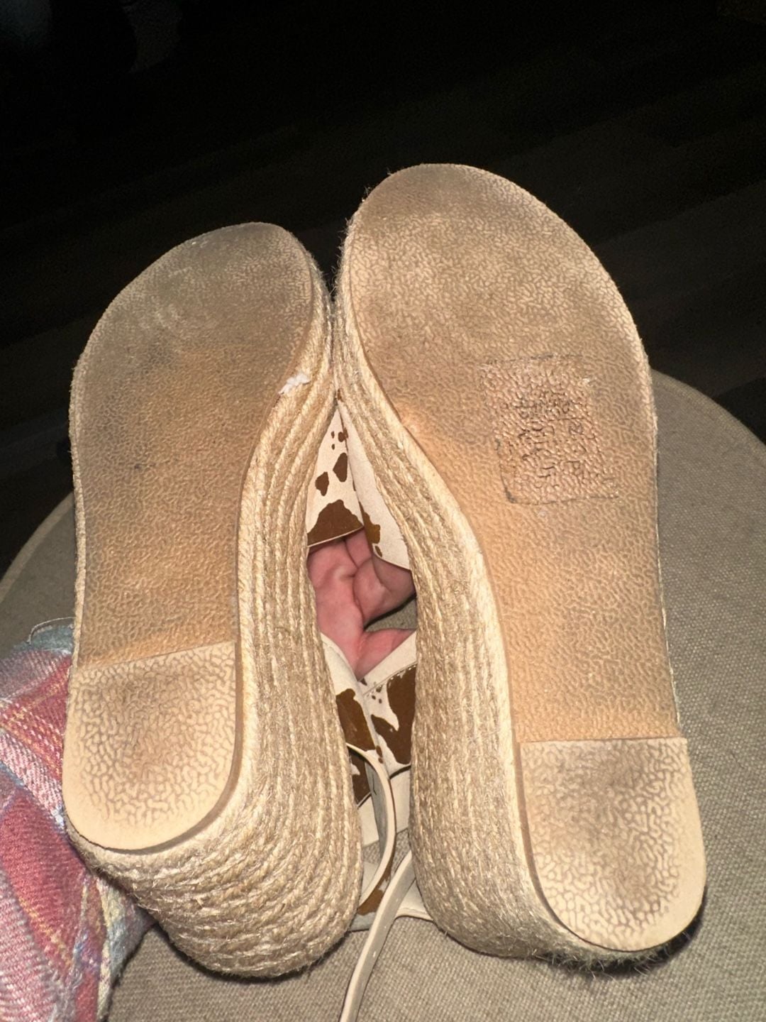 Pierre Dumas Espadrille Wedge Size 7 Cow Print 5