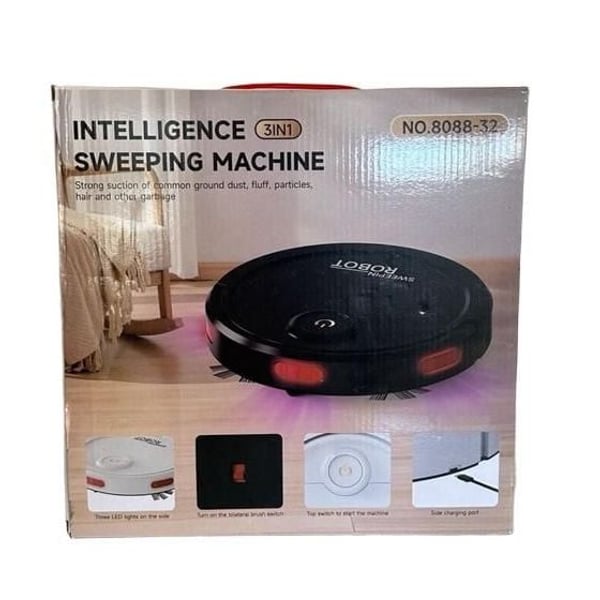 Intelligence Sweeping Machine 3-in-1 Robot Vacuum No.8088-32 Black