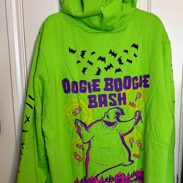 NWT Disney Oogie Boogie Bash 2025 Zip Up Hoodie Size XXL
