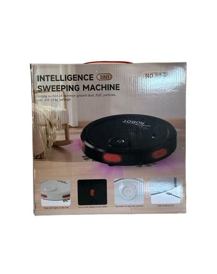 Intelligence Sweeping Machine 3-in-1 Robot Vacuum No.8088-32 Black 3