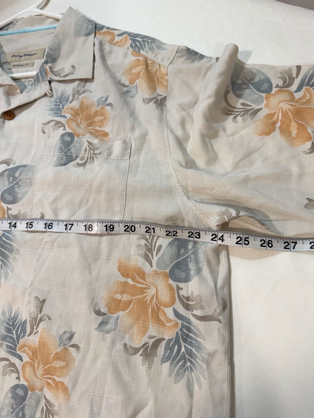 Tommy Bahama 100% Silk Hawaiian Floral Aloha Camp Shirt Coastal Men’s L 6