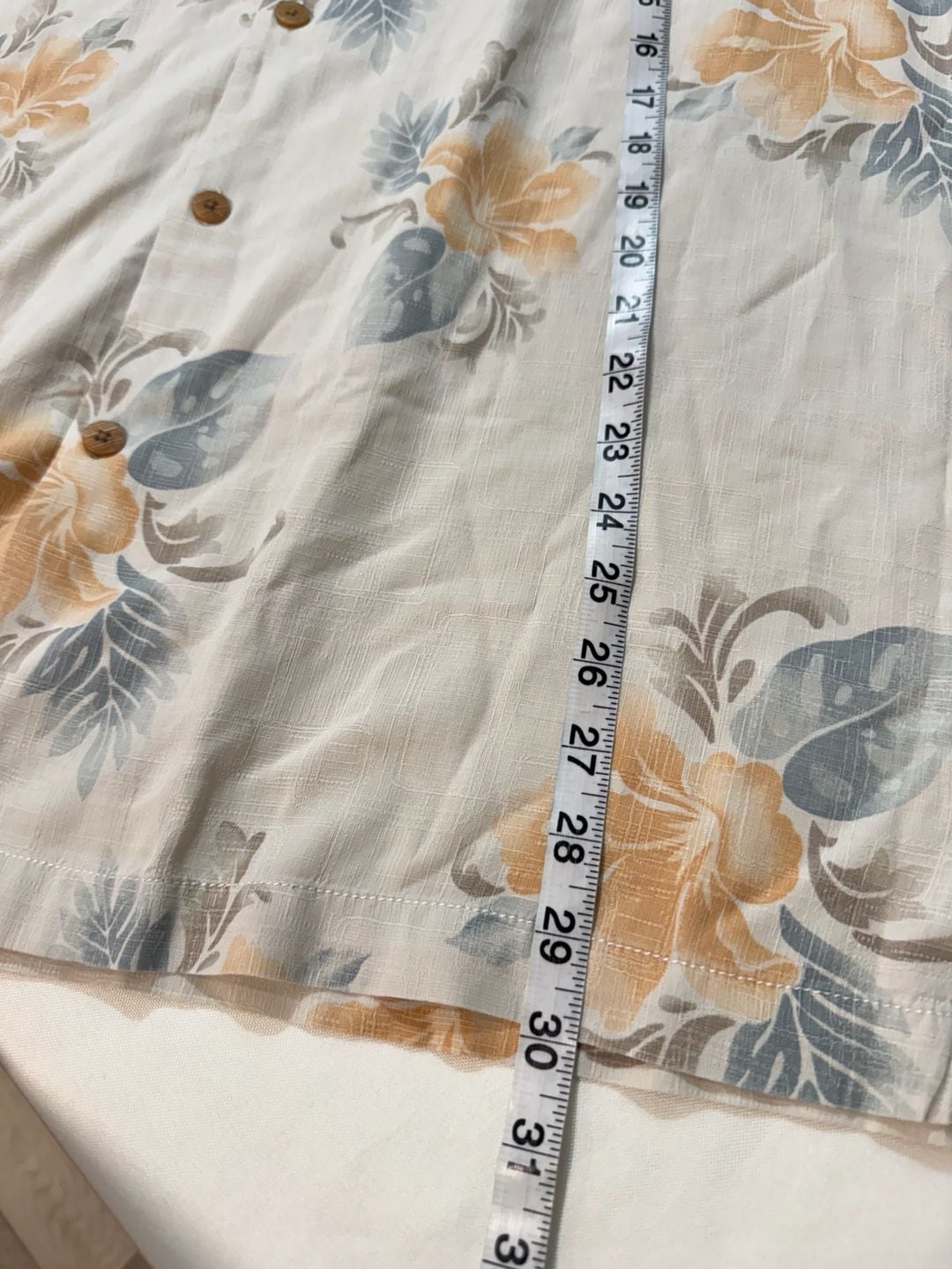 Tommy Bahama 100% Silk Hawaiian Floral Aloha Camp Shirt Coastal Men’s L 7