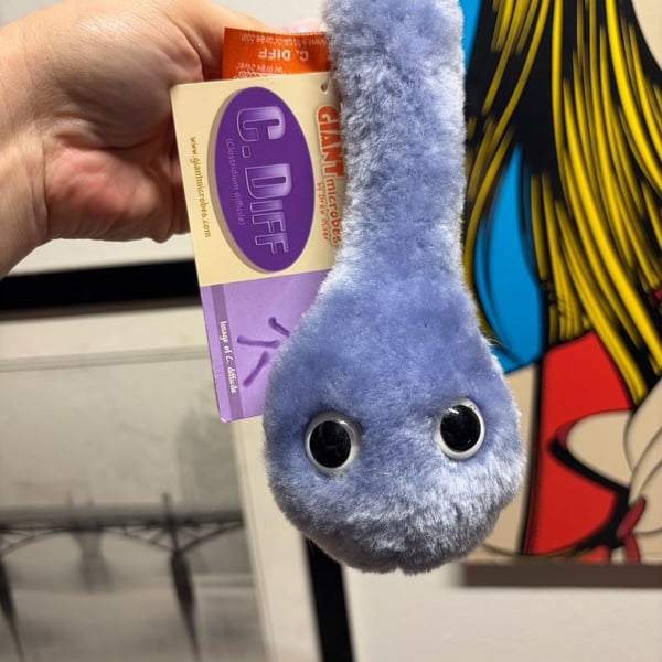 Giant Microbes C. Diff Plush Toy New