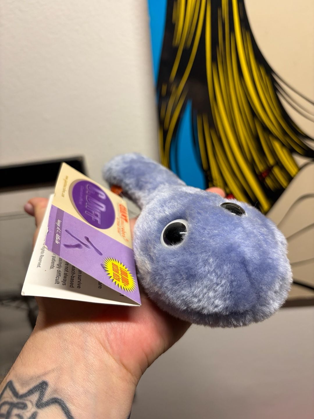 Giant Microbes C. Diff Plush Toy New 8