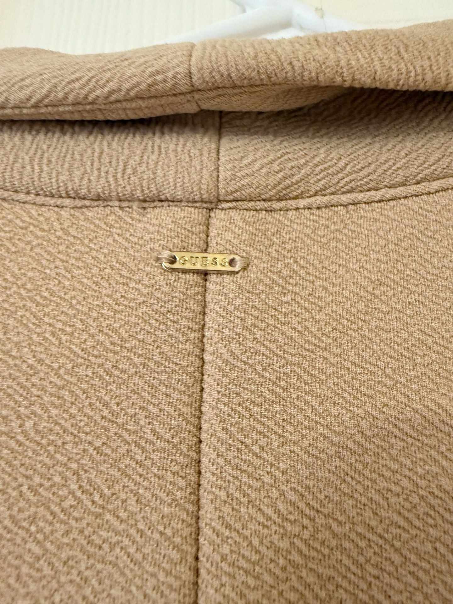 Guess Blazer Size S Tan Open Front 6