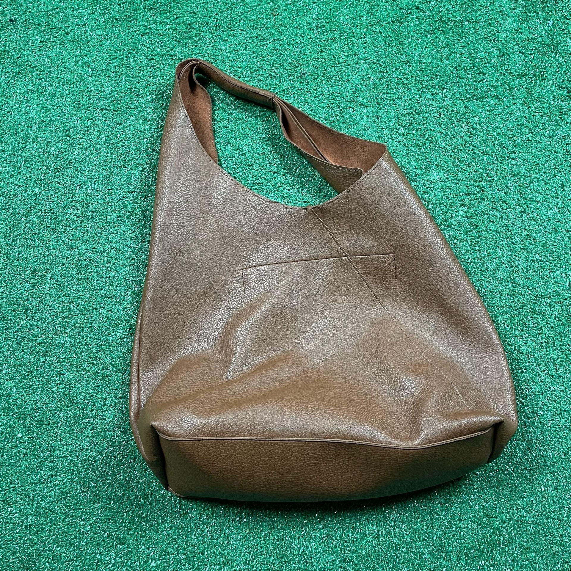 Banana Republic Brown Leather Hobo Shoulder Bag 4
